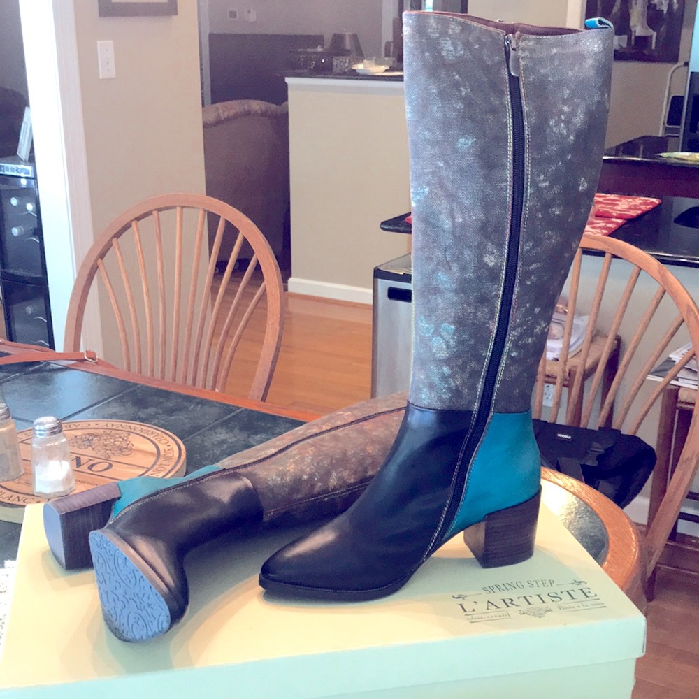 Spring Step L’Artiste Libre Turquoise Multi